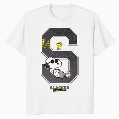 Peanuts Grunge Varsity Snoopy Woodstock Slacker 50's Retro Official Mens T-Shirt