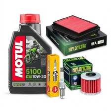 Honda CB125F Service Kit 2021-2026 HiFlo Oil & Air Filter NGK Plug Motul 10W30