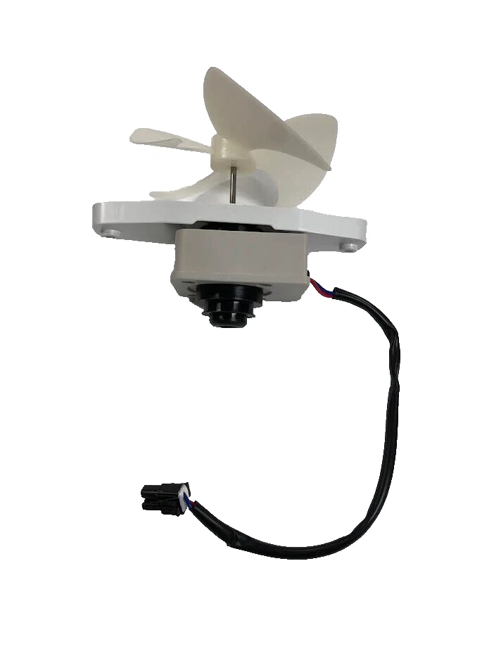 Conjunto de motor de ventilador evaporador WR01X29257 GE, cuchilla y soporte de montaje Foto 2 de 4