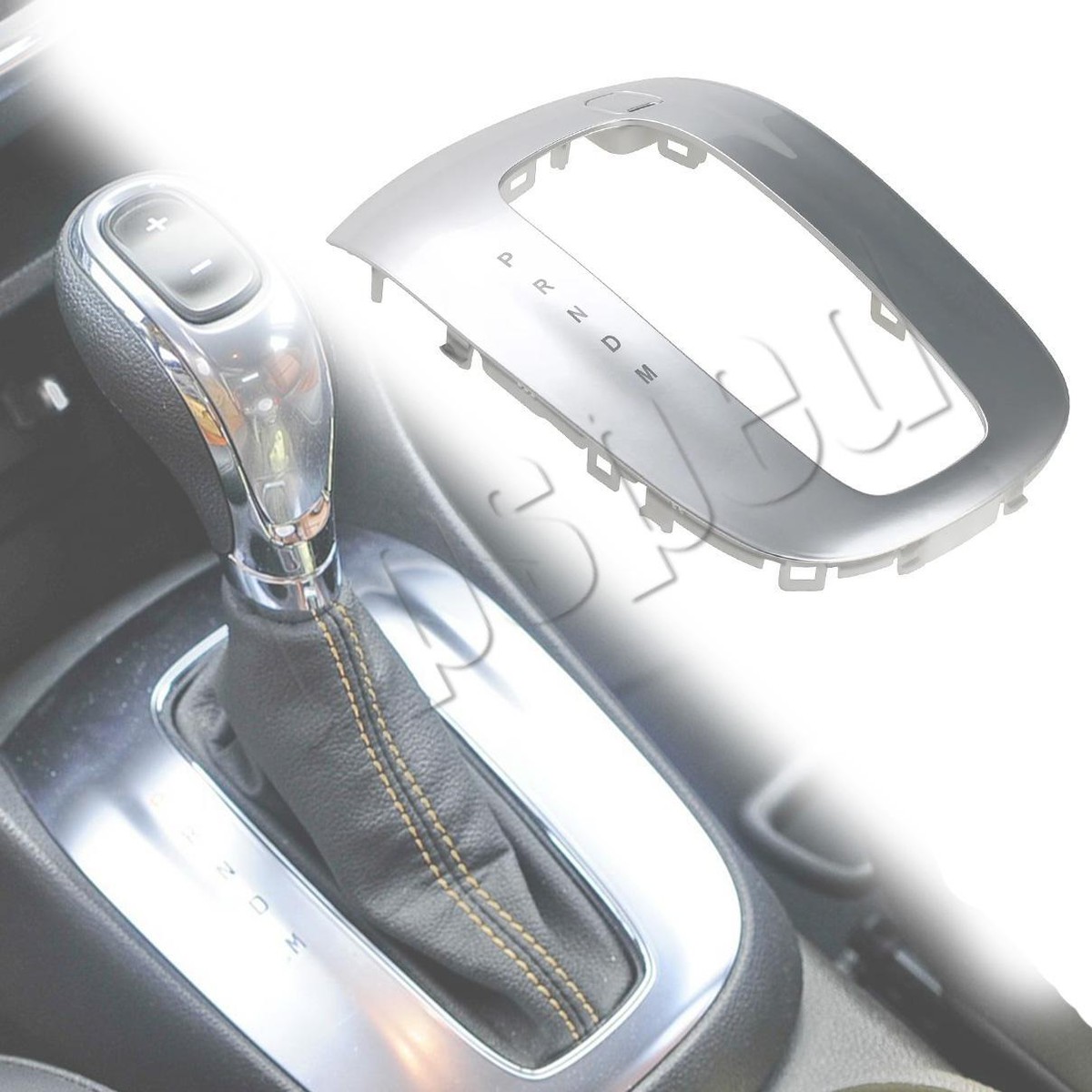 Silver Center Gear Shifter Cover Surrounding Bezel Trim For Buick