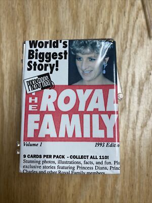 1993 Press Pass The Royal Family Trading Card Set 110 Cards