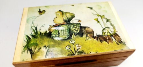 Vintage Hummel Spieluhr Reuge Holz spielt Edelweiß Lador Swiss 2866 - Bild 3 von 10