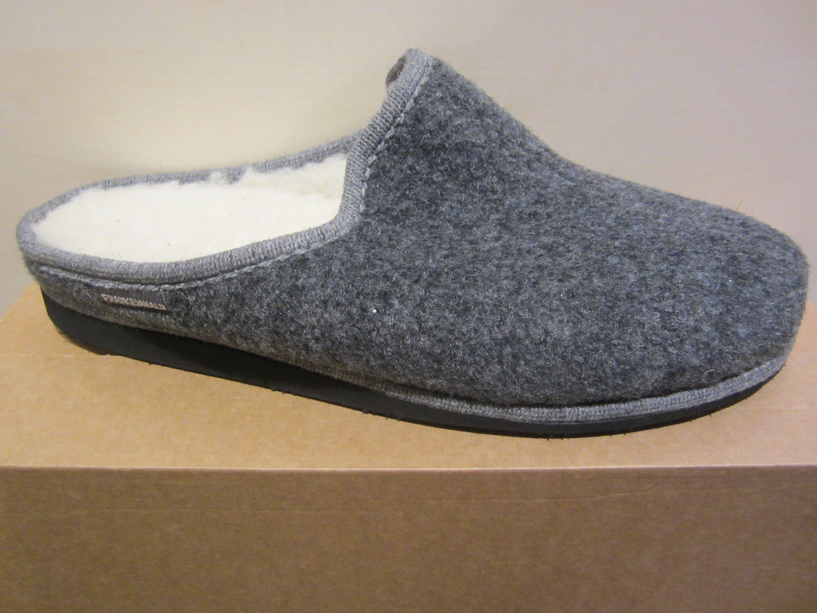 APL Frankenwald pantofole uomo scarpe da casa sandali fodera lana vergine grigio NUOVE!!