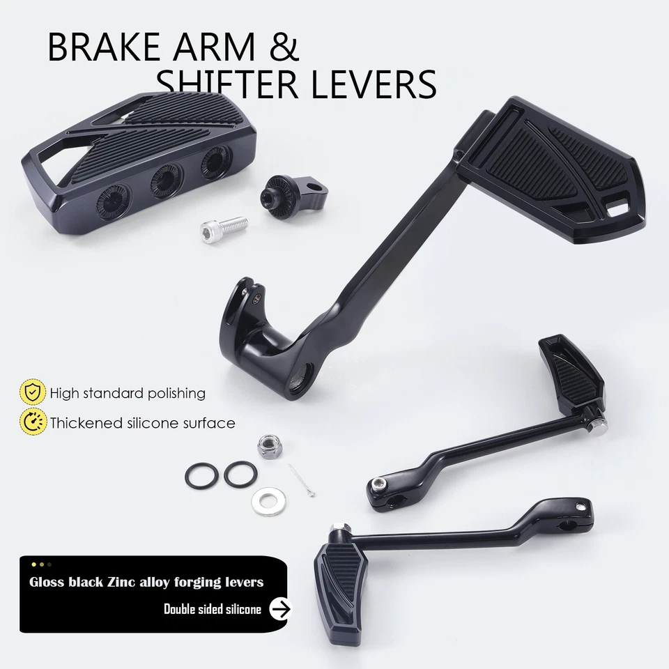 Estriberas Phantom de aluminio para Harley FLHX FLTRX 2014-2025  Foto 2 de 4