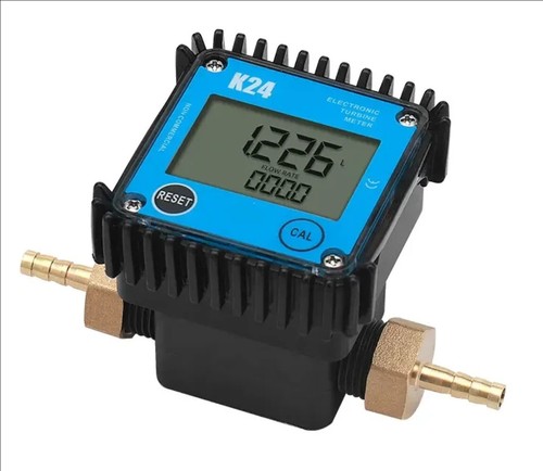 Misuratore di portata micro turbina benzina metanolo acqua display digitale elettronico - Foto 1 di 8