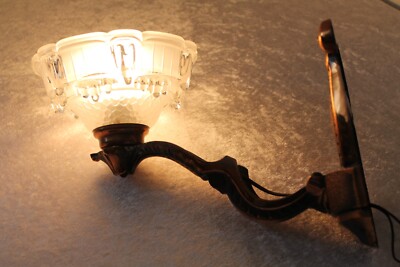 Atelier Petitot 30er Art Deco Wandlampe Wandleuchte Frankreich EZAN Altbau Villa