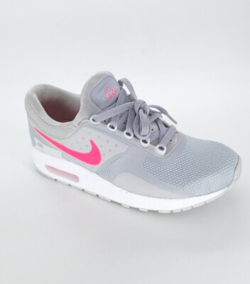 2941 Nike Girls Air Max Zero Essential Sneakers Wolf Grey/Racer Pink Size 6Y US