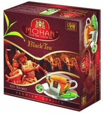 Black tea bags 100 pcs Mohan 0.08 per strip