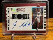 2019-20 Optic Contenders Draft Pick Ticket Romeo Langford Auto Gold 13/18