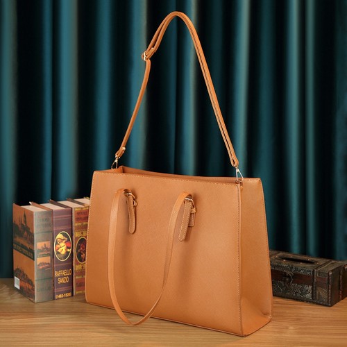 Vintage Laptop Bag for Women 15.6 Inch Waterproof Computer Bag Shoulder Bag - Afbeelding 6 van 18