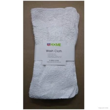 Washcloths (9 pack - 12X12 White) Bulk Case Lot 44 Units - Rite Aid Home