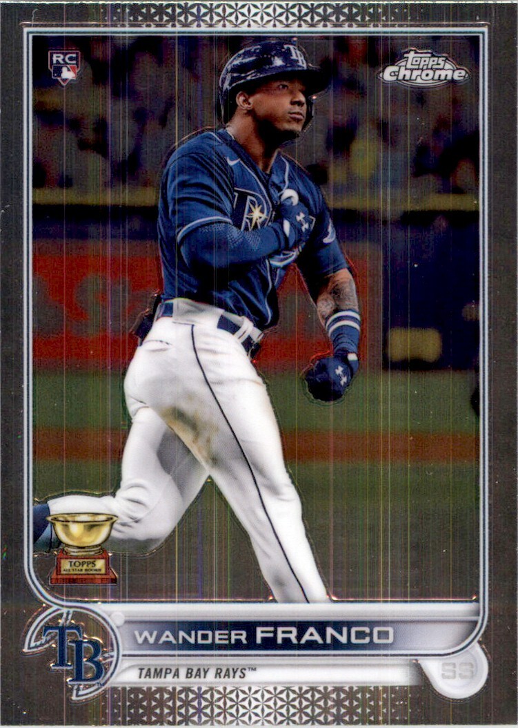 2022 Topps chrome WANDER FRANCO RC Tampa Bay Rays #35