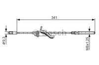 1 987 482 188 Bosch Seilzug, Feststellbremse FüR Ford,Ford Australia,Volvo,Volvo