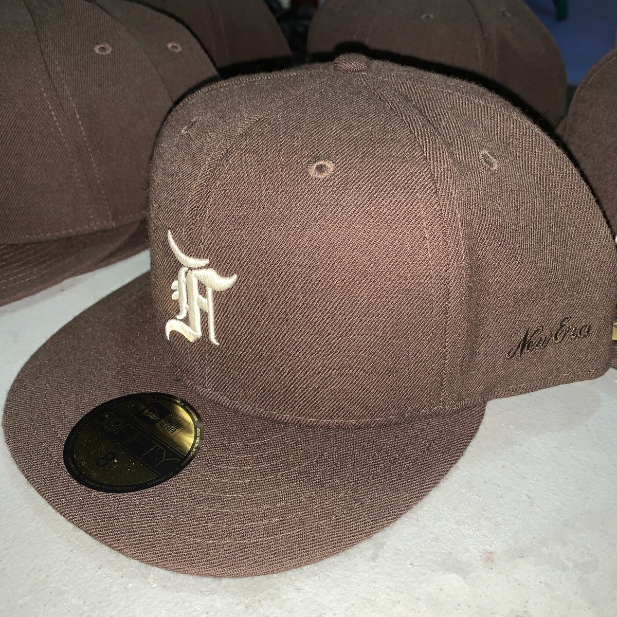 New Era x Fear of God Essential 59FIFTY Fitted Brown Size 8 Brand