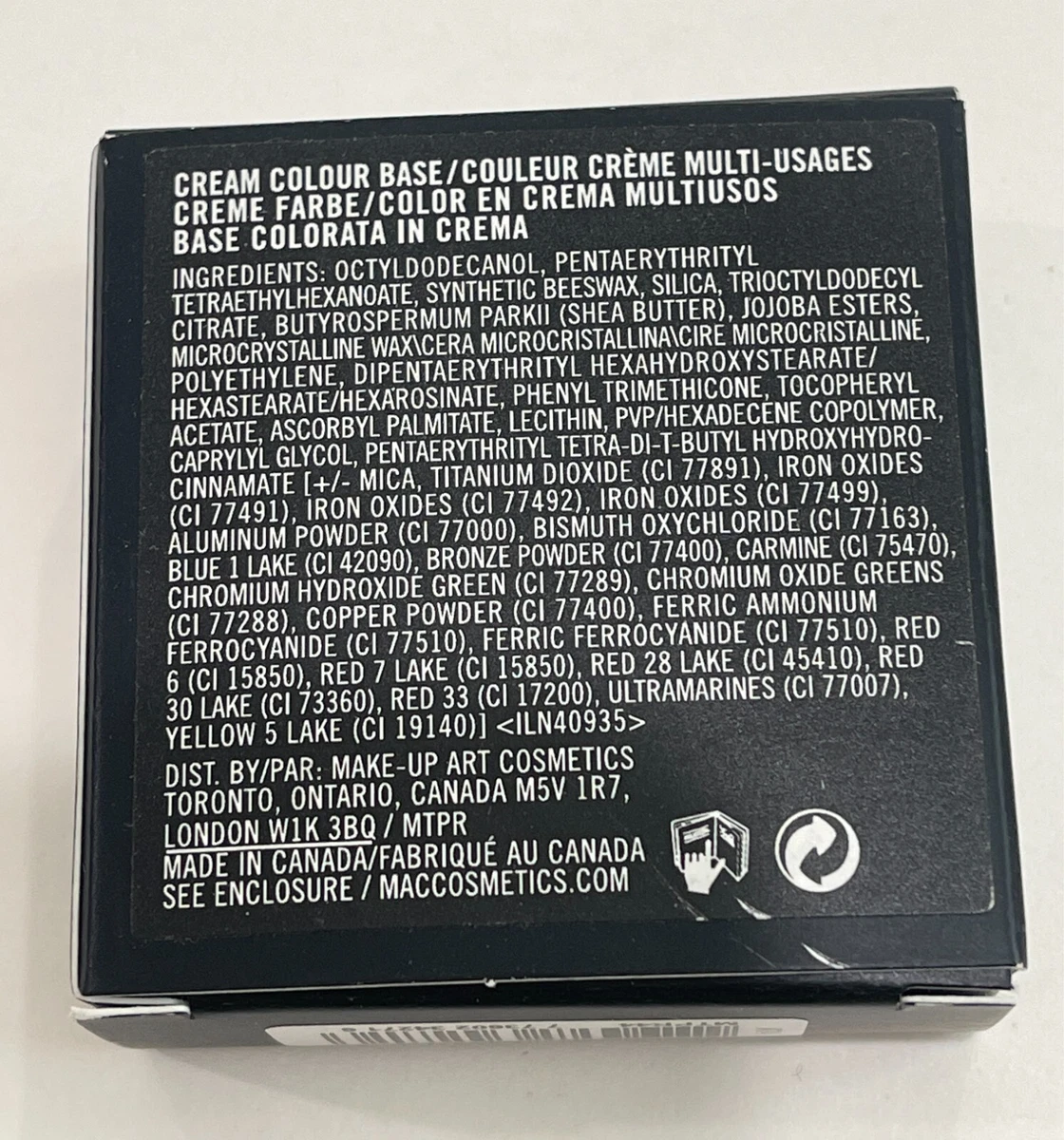 MAC Cream Colour Base .12 fl oz / 3.2 g ( Choose Your Shade )