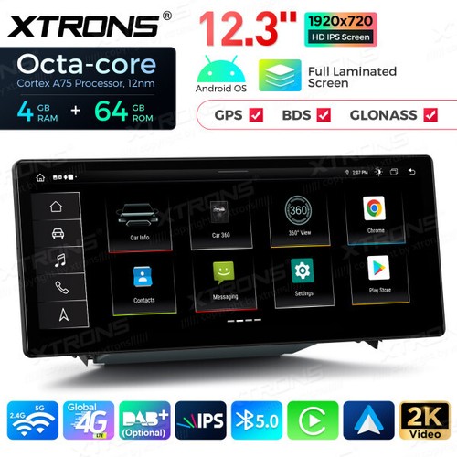 12,3" Android 14 Retrofit Autoradio 8-Kern 4+64G 4G GPS WIFI Für AUDI A3 MIB---- - Bild 10 von 12