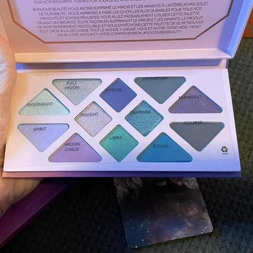 ATHR Beauty Mondlicht Kristall Edelstein 12 Lidschatten Palette mit echten Saphiren Neu im Karton - Bild 5 von 6