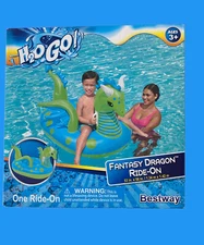 H2OGO! Fantasy Dragon Kids Ride On Pool Float NEW Inflatable