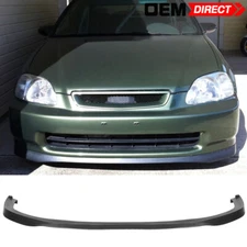 Fits 96-98 Honda Civic SIR Style Front Bumper Lip Spoiler - PU
