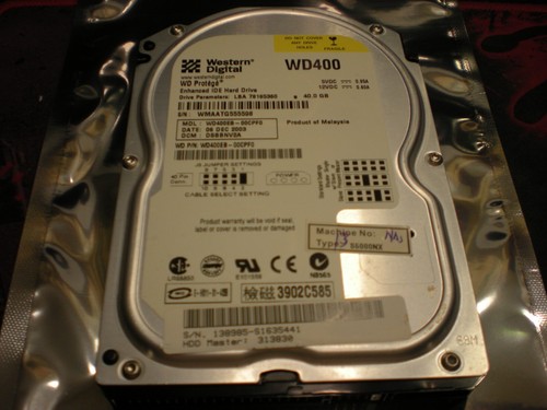 WESTERN DIGITAL PROTEGE WD400EB-00CPF0 40GB ATA IDE HARDDRIVE - 第 4/8 張圖片