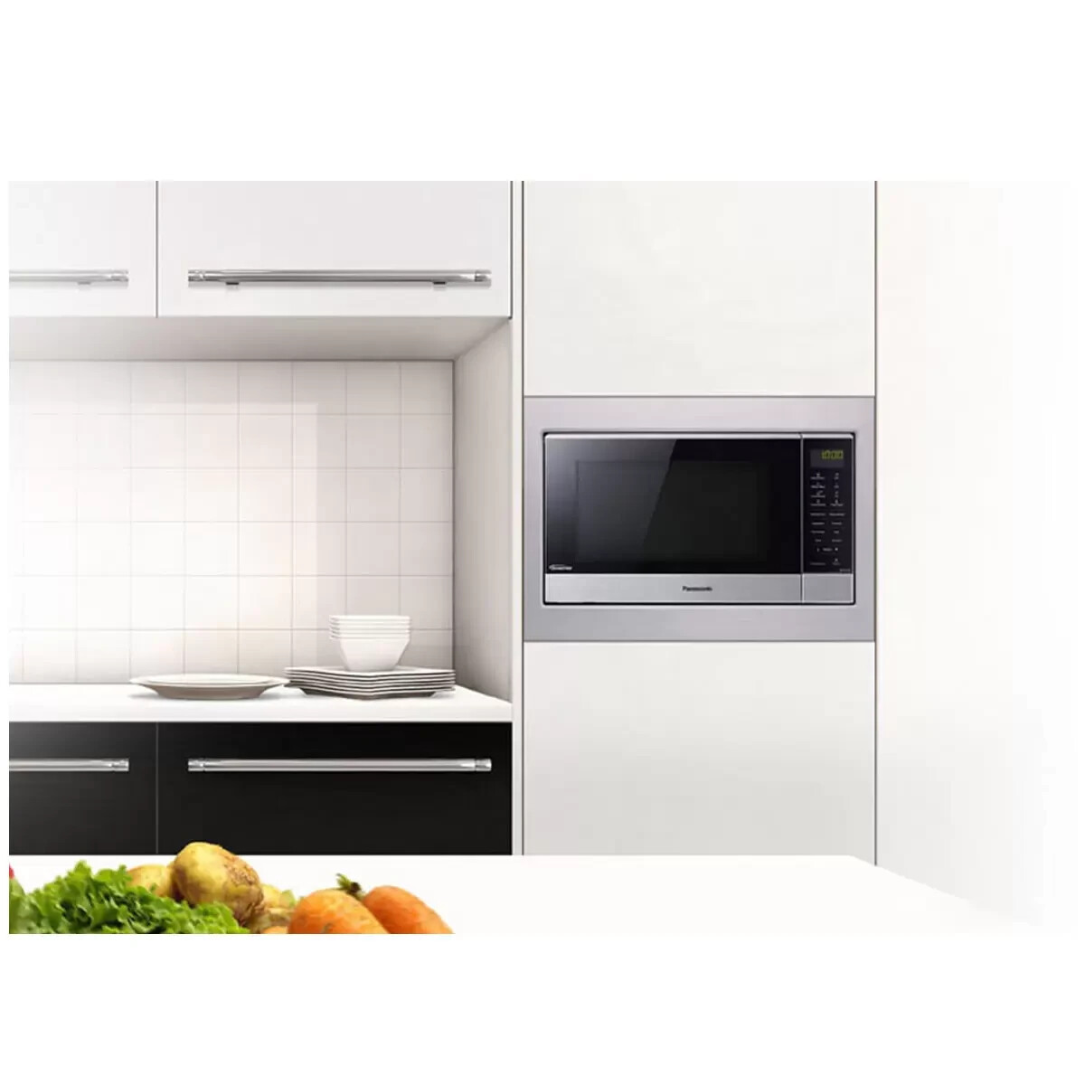 Panasonic 27L Flatbed Inverter Microwave NNSF574SQPQ Flatbed Microwave