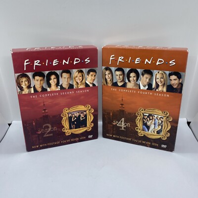 Friends TV DVD Complete Season's 2, 4, 5, 6, 7 and 10 Box Set. No