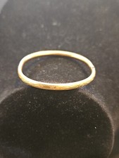 Antique Vintage Gold Filled Child Baby Size 1 3/4" across Bangle Bracelet