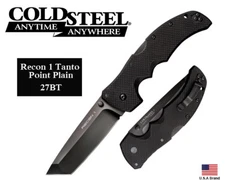 Cold Steel 4" Folding Knife Recon 1 Tanto Point CPM S35VN Steel Tri-AD Lock 27BT