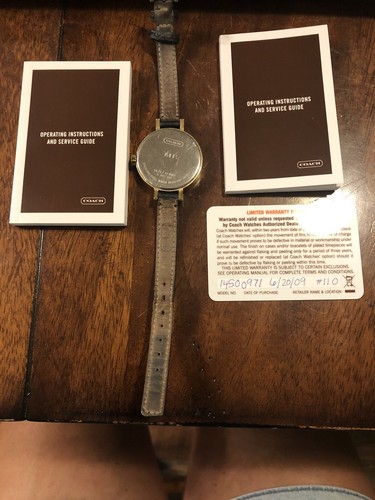 Authentic Lds Coach Miranda Watch With Papers - Picture 3 of 5