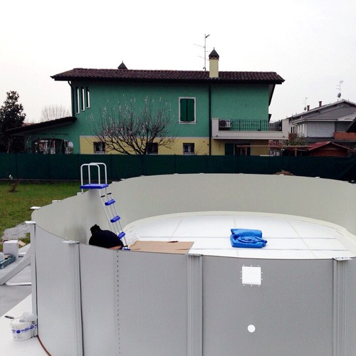 Tappeto materassino morbido da fondo 5,50 x 4 m per piscina fuoriterra - Foto 2 di 2