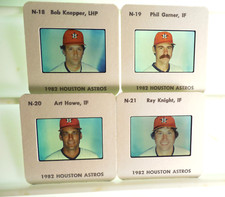 Houston Astros 1982  MLB Made TV card / slide tm Set Knepper Howe Garner Knight