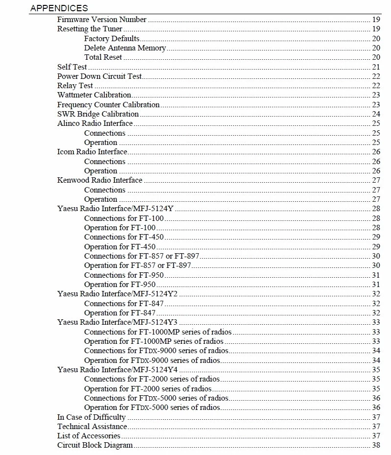 MFJ 994B Intellituner, Automatic Antenna Tuner Operating & Instruction Manual - Image 3 of 3