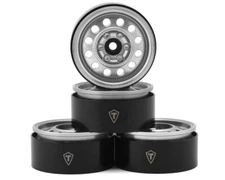 Treal Hobby Type I 1.9" Vintage 12-Hole Beadlock Wheels (Silver)