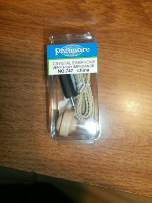 PHILMORE 747 CRYSTAL HI IMPEDANCE EARPHONE 7FT CORD TO 1/8'' 3.5MM MALE PLUG