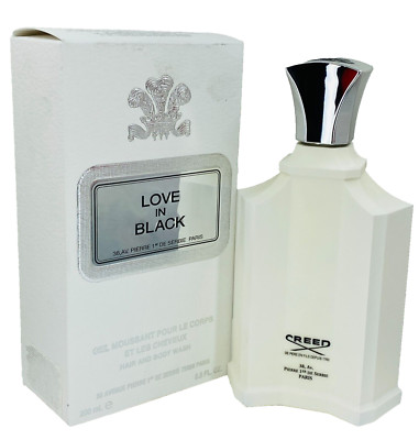 NEW Creed Love In Black Shower Gel Hair And Body Wash  6.8 oz NIB