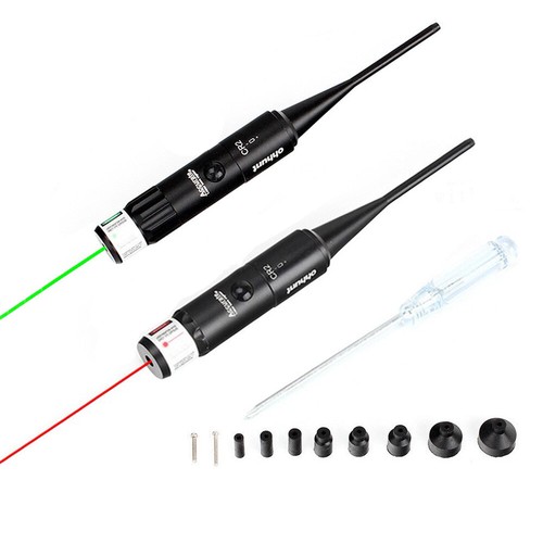 Scopes Red or Green Dot Laser Bore Sighter Kit for .177 to .50 Caliber Hunting