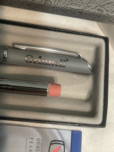 Vintage Feder Kugelschreiber & Bleistift Set Logo Grinnell Mechanical Products 1850 - Bild 6 von 9