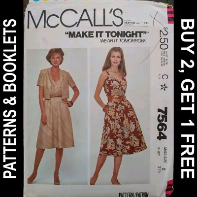 short jacket dress pattern Simplicity 1250 Misses' Vintage 1950's One Piece Dress and Jacket