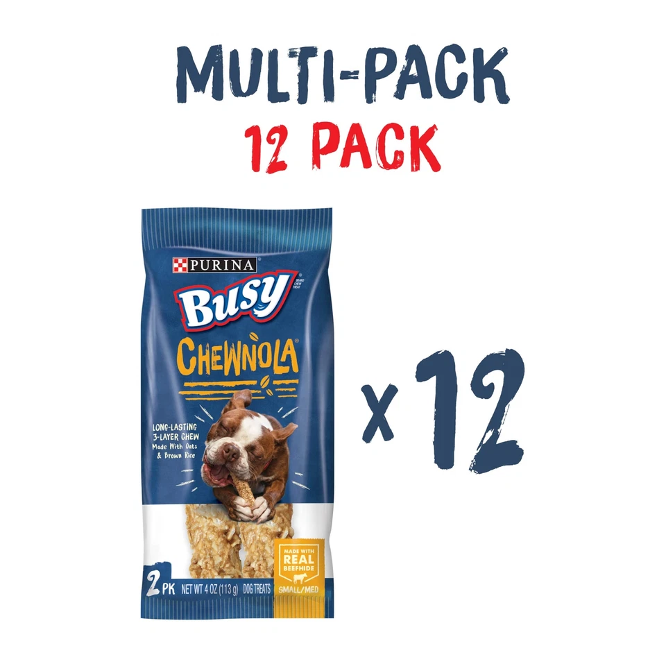 Rawhide Small/Medium Breed Dog Bones, Chewnola With Oats & Brown Rice - (Pack... - Image 2 of 4