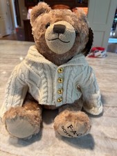 FAO Schwarz Authentic Teddy Bear With Sweater Plush Stuffed Animal With Tag