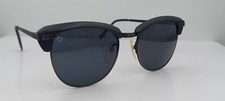 Vintage Black Diamond Black Bronze Round Brow-Line Sunglasses Korea FRAMES ONLY