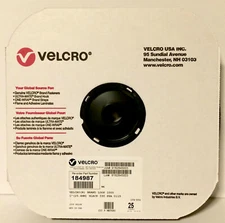 🎁 Velcro Brand Adhesive Loop 1"x25yd 330 PSA 0115 184987 Fastener Black Strip🆕