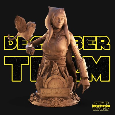 AHSOKA TANO Bust 1:8 Scale Rosaria Dawson Star Wars Mandalorian Resin Model Kit