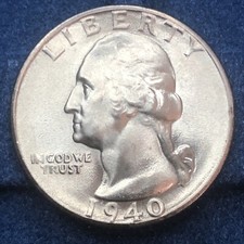 1940-S Washington Silver Quarter GEM BU #160