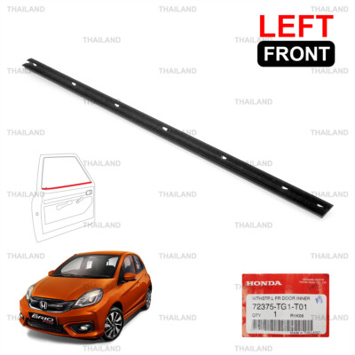 Front Lh Inner Weatherstrip Door Belt For Honda Brio 5 Dr Hatchback 2011 - 2018