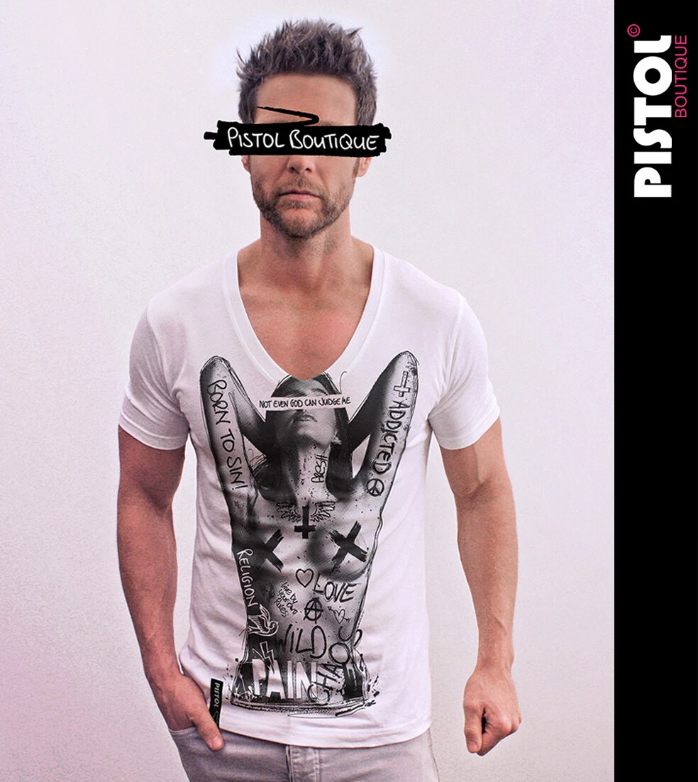 T-shirt Uomo Marca Navigare Art. 515 A Scollo V Profondo In 100% Puro - Foto 6
