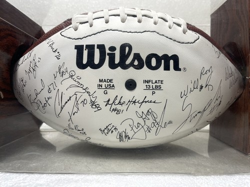 Wilson NFL (Paul Tagliabue Commissioner) Saint Football Team Stamped Autographs - Picture 4 of 9