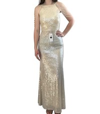 Mermaid style prom dress size 4 white
