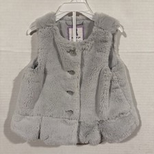 Girls 18-24mo Grey Sherpa Vest Gymboree