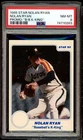 Nolan Ryan Card 1985 Star Nolan Ryan Promo B-B K-King #NM-MT PSA 8
